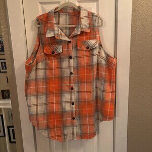 Women's flannel vest.